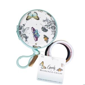 MacKenzie-Childs Butterfly Hair Accessory Set - Mint and Multicolor